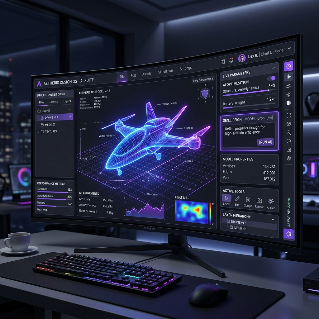 AI-powered design workspace